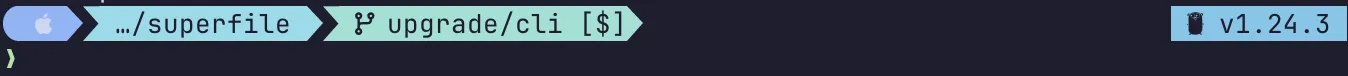 Terminal prompt